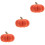 3Pcs Soft Plush Pumpkin Throw Pillows Orange Halloween Decoration 7