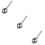3Pcs Kitchen Egg Separator Silver Stainless Steel Yolk White Divider 11