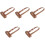 5Pcs Coffee Sleeves Reusable Handheld Cup Carrier Coffee Color 2