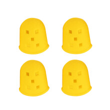 12Pcs Durable Silicone Guitar Finger Guards Comfortable Yellow Covers