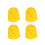 12Pcs Durable Silicone Guitar Finger Guards Comfortable Yellow Covers 1