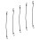 10Pcs Black Elastic Tensioner Belt with Hook for Secure Transport 1