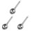 3Pcs Kitchen Egg Separator Silver Stainless Steel Yolk White Divider 4