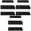 9Pcs Black Kitchen Cutter Covers Flocking Sleeves Protector 3