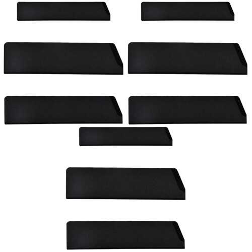 9Pcs Black Kitchen Cutter Covers Flocking Sleeves Protector 2