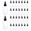 60Pcs Clear Plastic Pigment Bottles Transparent Dispenser for Storage 1
