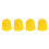 12Pcs Durable Silicone Guitar Finger Guards Comfortable Yellow Covers 10