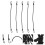 10Pcs Black Elastic Tensioner Belt with Hook for Secure Transport 2