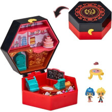 Miraculous Bandai Chibi Miracle Box Playset Boulangerie | 2 Chibi Mini Figures Included In This Box Playset Gift For Girls And Boys | Fun Cafe &