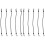 10Pcs Black Elastic Tensioner Belt with Hook for Secure Transport 6