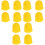 12Pcs Durable Silicone Guitar Finger Guards Comfortable Yellow Covers 3