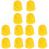 12Pcs Durable Silicone Guitar Finger Guards Comfortable Yellow Covers 2