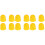 12Pcs Durable Silicone Guitar Finger Guards Comfortable Yellow Covers 4