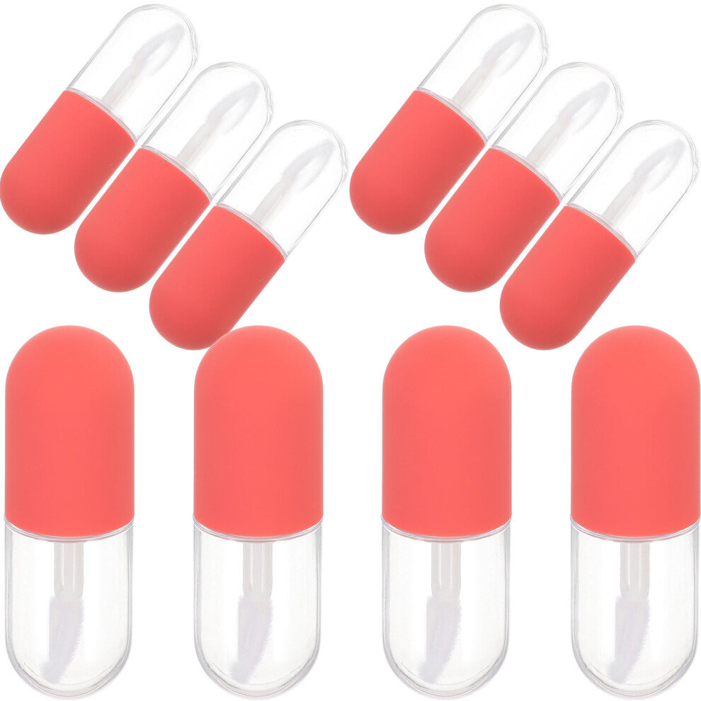 Villcase Red 20Pcs Lipstick Bottles Convenient Reusable Lip Gloss Storage Tubes
