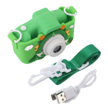 Kindercamera met HD IPS-scherm en oogbescherming, autofocus, digitale zoom, 1080p video-opname, meerdere functies, oplaadbare batterij, draagbaar.