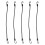 10Pcs Black Elastic Tensioner Belt with Hook for Secure Transport 4