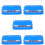 5Pcs Blue Cotton Stick Holder Toothpick Storage Container Vanity Use 5