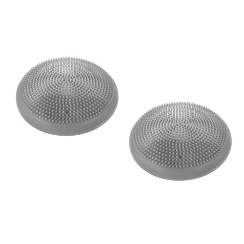 2Pcs Grey Balance Disc Wobble Cushion for Ergonomic Core Exercise 1