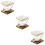 3Sets Ceramic Wood Iron Tealight Candle Holder Aromatherapy Diffuser 10