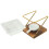 3Sets Ceramic Wood Iron Tealight Candle Holder Aromatherapy Diffuser 2