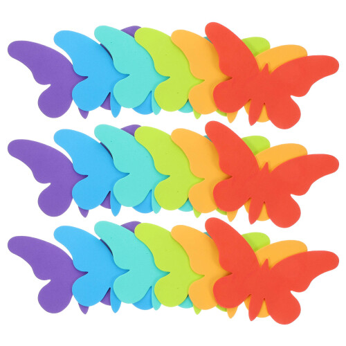 108Pcs Assorted Eva Foam Butterfly Cutouts DIY Craft Decorations