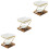 3Sets Ceramic Wood Iron Tealight Candle Holder Aromatherapy Diffuser 6