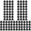 140Pcs Practical Black Sewer Sealing Rings for Bathroom and Kitchen 5