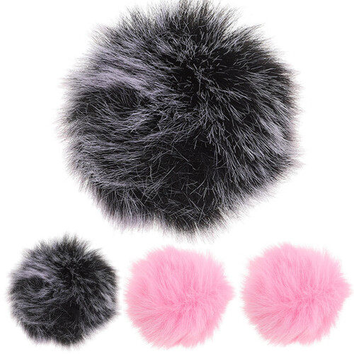 12Pcs Assorted Fur Microphone Windshield Covers Plush Mic Protection