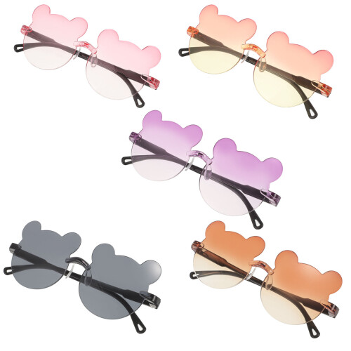 20Pcs Party Eyeglasses for Kids Durable Pc Material Assorted Colorful