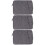 3Pcs Dark Grey Portable Laptop Carrying Bag Lightweight and Practical 9