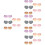 20Pcs Party Eyeglasses for Kids Durable Pc Material Assorted Colorful 7