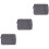 3Pcs Dark Grey Portable Laptop Carrying Bag Lightweight and Practical 6