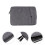 3Pcs Dark Grey Portable Laptop Carrying Bag Lightweight and Practical 11