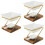 3Sets Ceramic Wood Iron Tealight Candle Holder Aromatherapy Diffuser 7
