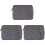 3Pcs Dark Grey Portable Laptop Carrying Bag Lightweight and Practical 3