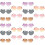 20Pcs Party Eyeglasses for Kids Durable Pc Material Assorted Colorful 6