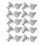 20Sets Silver Alloy Jeans Instant Buttons DIY Removable Pants Buckles 2