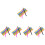 50Pcs Rubber Straps Elastic Bands for Bento Boxes Multi Color 6