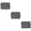 3Pcs Dark Grey Portable Laptop Carrying Bag Lightweight and Practical 10