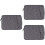 3Pcs Dark Grey Portable Laptop Carrying Bag Lightweight and Practical 7