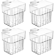 16Pcs Acrylic Aquarium Plant Holders Transparent Fish Tank Accessories