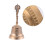 1Pc Brass Bell Golden Retro Vintage Archaize Decor Multi-Use 2