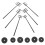 5Sets Multi ABS Decorative Model Railway Lampposts for Train Diorama 1