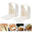 4Pcs White Plastic Loaf Bread Sandwich Toast Slice Cutter 10