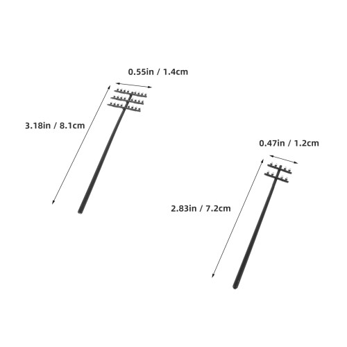 5Sets Multi ABS Decorative Model Railway Lampposts for Train Diorama 1