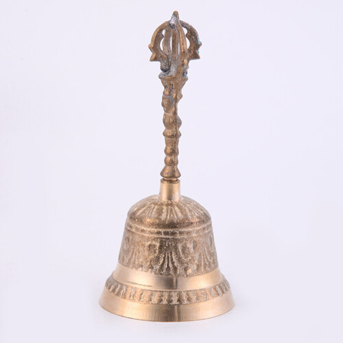 1Pc Brass Bell Golden Retro Vintage Archaize Decor Multi-Use 2