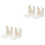 4Pcs White Plastic Loaf Bread Sandwich Toast Slice Cutter 3