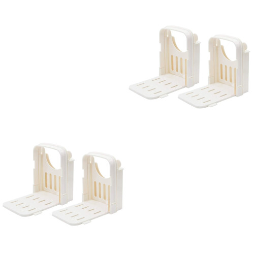 4Pcs White Plastic Loaf Bread Sandwich Toast Slice Cutter 2