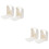 4Pcs White Plastic Loaf Bread Sandwich Toast Slice Cutter 6