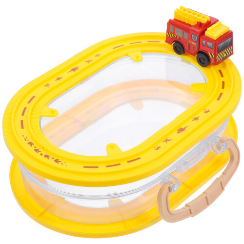 2Pcs Multi-Color Plastic Wind-Up Car Toy Boxes for Home Storage Decor 1
